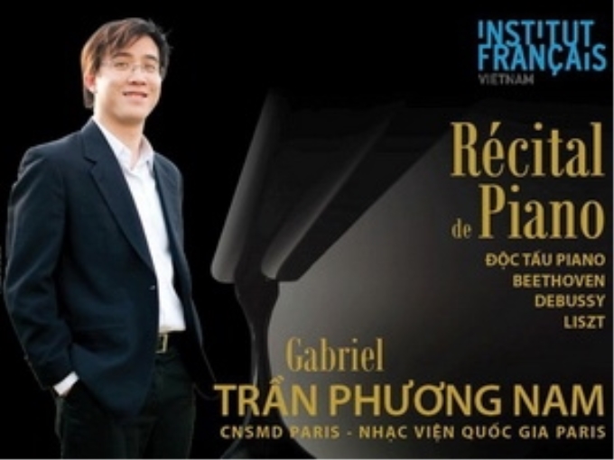 Nghệ sỹ piano Gabriel Trần Phương Nam. (Ảnh: MH)